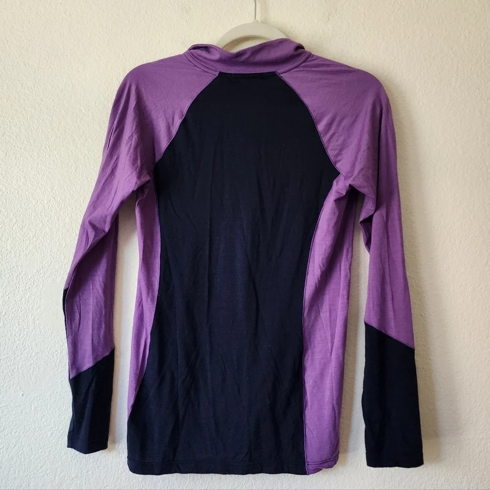 Smartwool Merino Wool 150 Baselayer Colorblock 1/4 Zip Jacket S_2